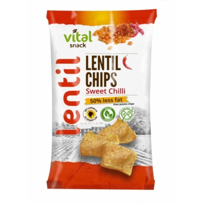  VitalSnack Lencse chips édes csili ízű 65 g – Natur Reform