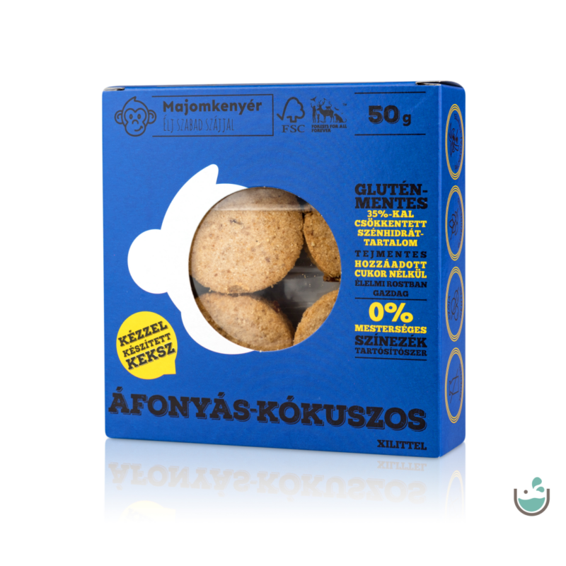 Majomkenyér áfonyás-kókuszos keksz 50 g – Natur Reform