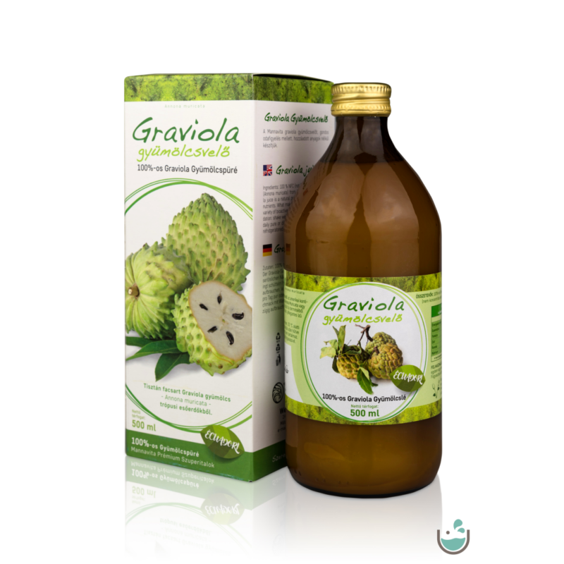 Mannavita Graviola gyümölcsvelő 100%-os, 500 ml