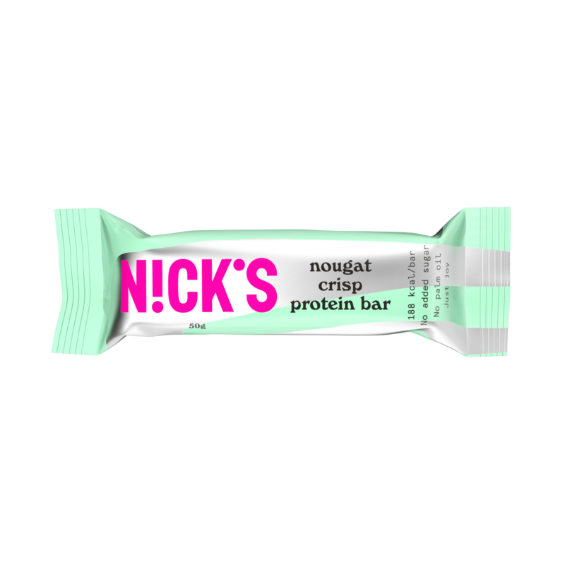 N!ck's Nougat crisp protein bar - Gluténmentes nugátkrémes proteinszelet 50 g