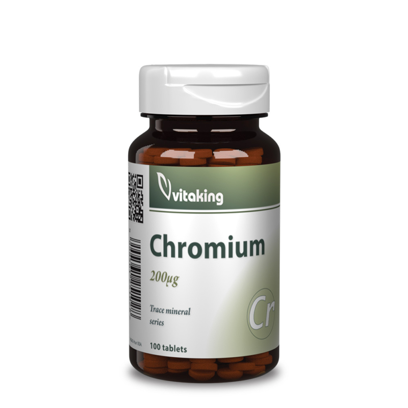 Vitaking Króm Pikolinát (króm tabletta) - 100 db – Natur Reform